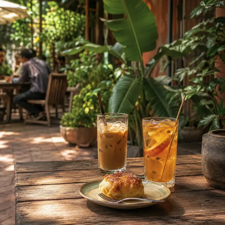 Khách ngồi ăn tại quán