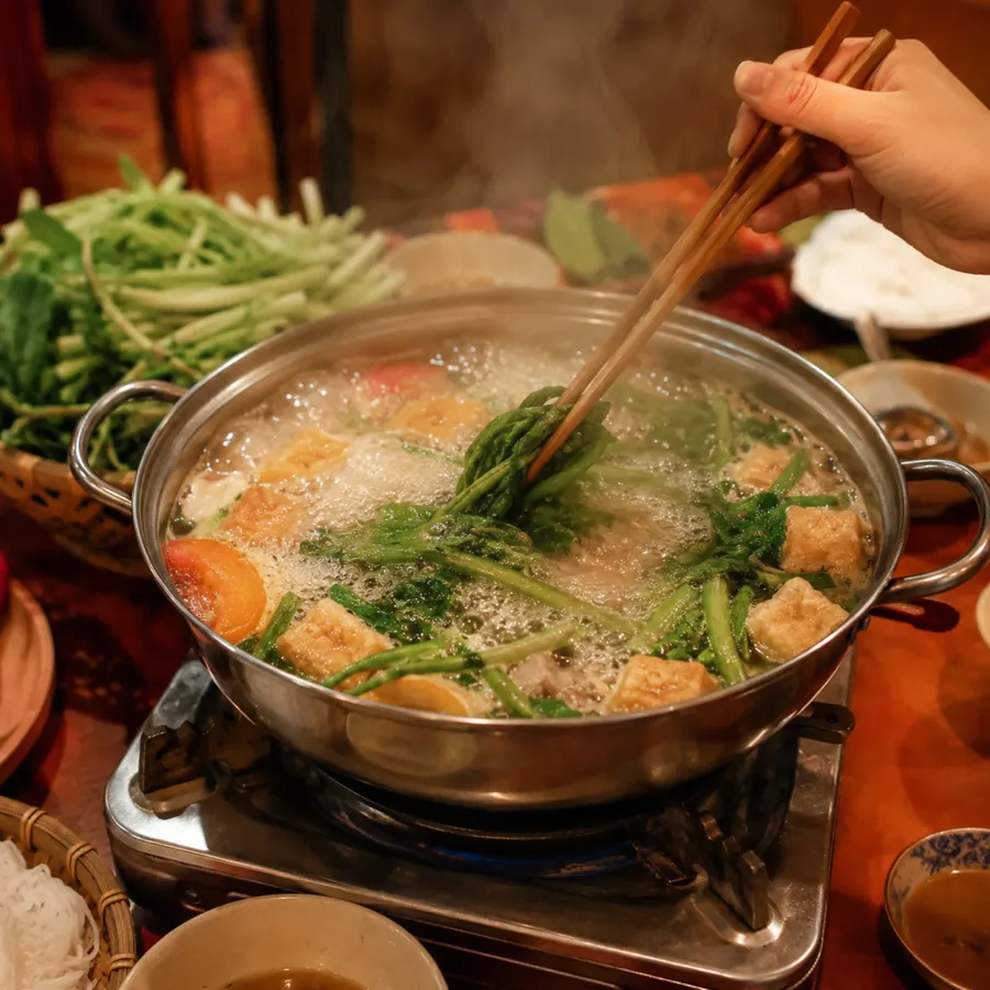 Khách ăn tô phở bò
